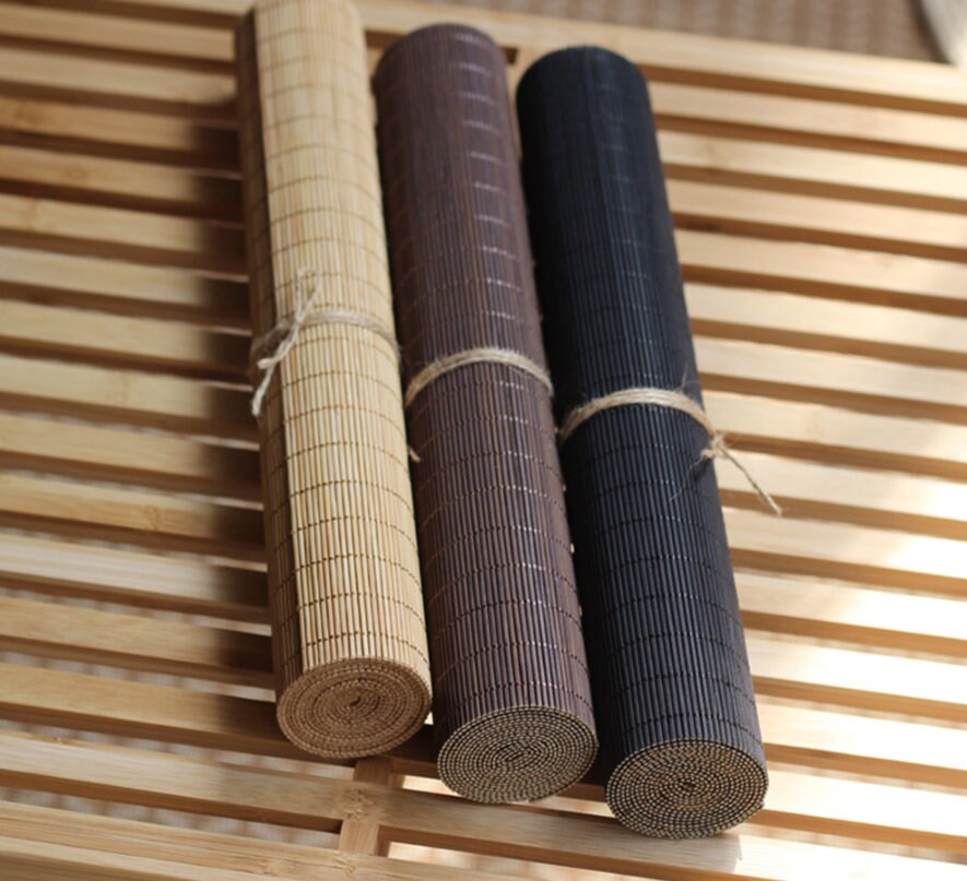 Bamboo Table Runner Woven Bamboo Mat Long Table Decor Etsy