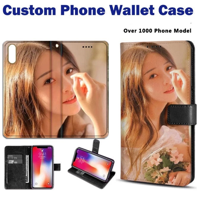 Custom Wallet Phone Case Personalized Wallet Phone Case Etsy