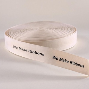 100 Meters Custom Cotton Ribbon - Personalized Ribbon - Wedding Invitation Birthday Anniversary Shop Ribbon - Gift Wrapping - Printed Logo