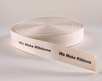 100 Meters Custom Cotton Ribbon - Personalized Ribbon - Wedding Invitation Birthday Anniversary Shop Ribbon - Gift Wrapping - Printed Logo
