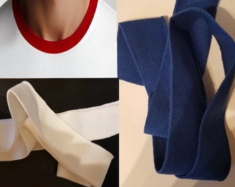 Ribbing For Collar, Hoodies, Sweatshirts and T-shirts, Pajama Ribbing, Rib Knit Trim Cuffing Fabric, Hem Neck Band, Garment Cuffs