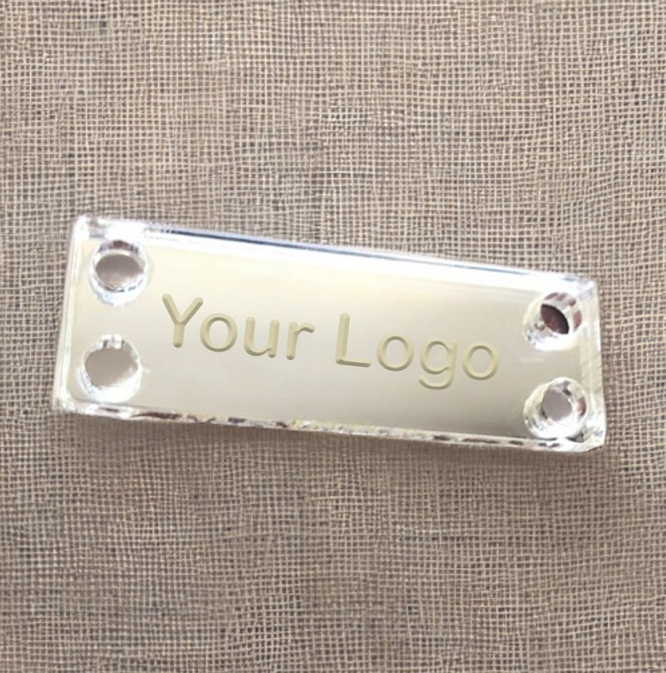 50 Custom Acrylic Tags - Personalized Sewing Labels for Knitting ...