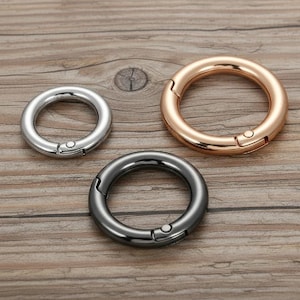 Anillos tóricos, clip a presión, gatillo, resorte de apertura, llavero, hebilla, herrajes para monederos, fabricación de monederos de gran tamaño, cierres de anillo tórico, anillo de puerta, monedero, gancho de empuje redondo