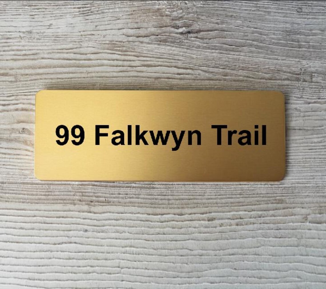 Custom Gold Sign - Personalized Gold Door Sign - Custom Made Signs for ...
