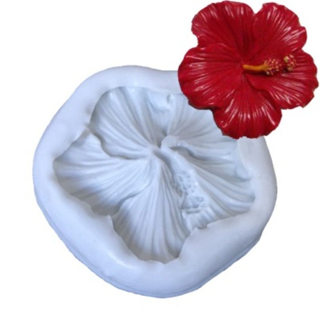 Molde de silicona de flores Molde de flores de hibisco - Etsy España Molde de silicona de flores Molde de flores de hibisco - Etsy España