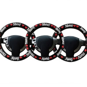 Custom Steering Wheel Cover, Personalized Car Accessories - Customizable with your Picture, Logo, Image, Text - Gift for Car Lovers