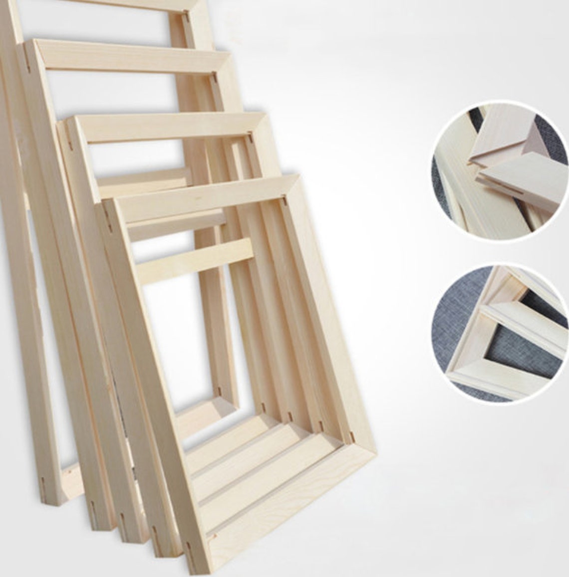 Canvas Floater Frames Unfinished Removable Stretched Canvas Etsy