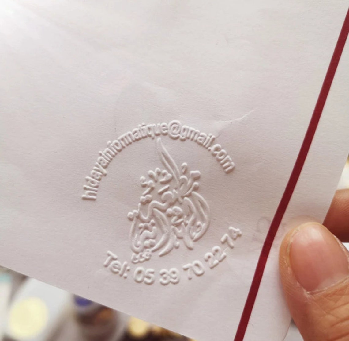 Custom Logo Embosser Embossing Stamp Personalized Book Etsy