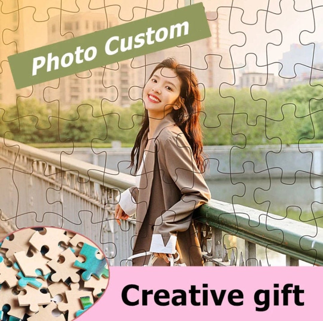Custom photo puzzle create your own puzzle personalised - etsy