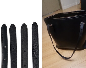 Leather Bag Handle - Punch Hole Ready Handbag Handle - PU Leather Handle Purse Handle - DIY Bag Making Accessories Strap