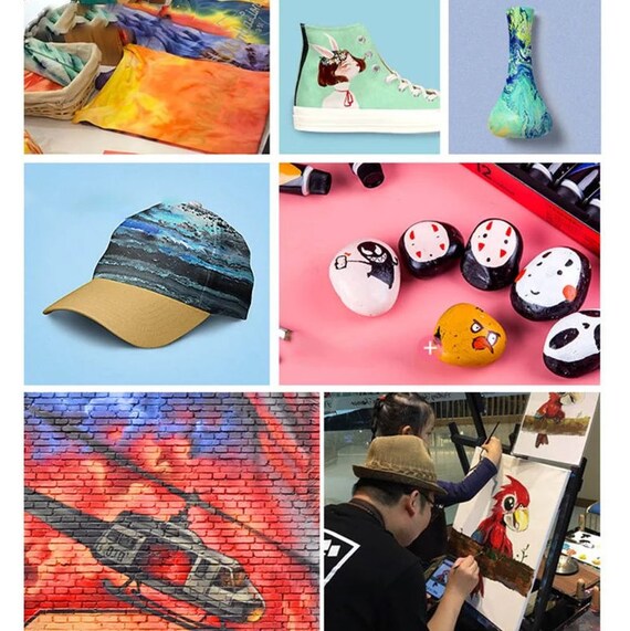 Juego de pintura acrílica para niños, artistas y adultos, 12 colores v