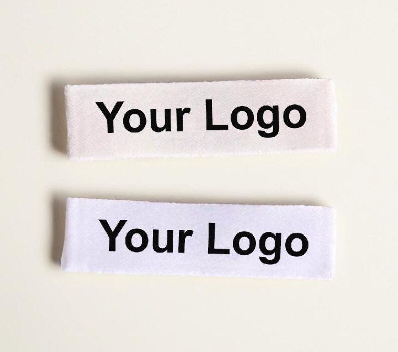 You Label 1000 Custom Clothing Labels - Beige Cream Fabric Sew in Sew on Labels ...