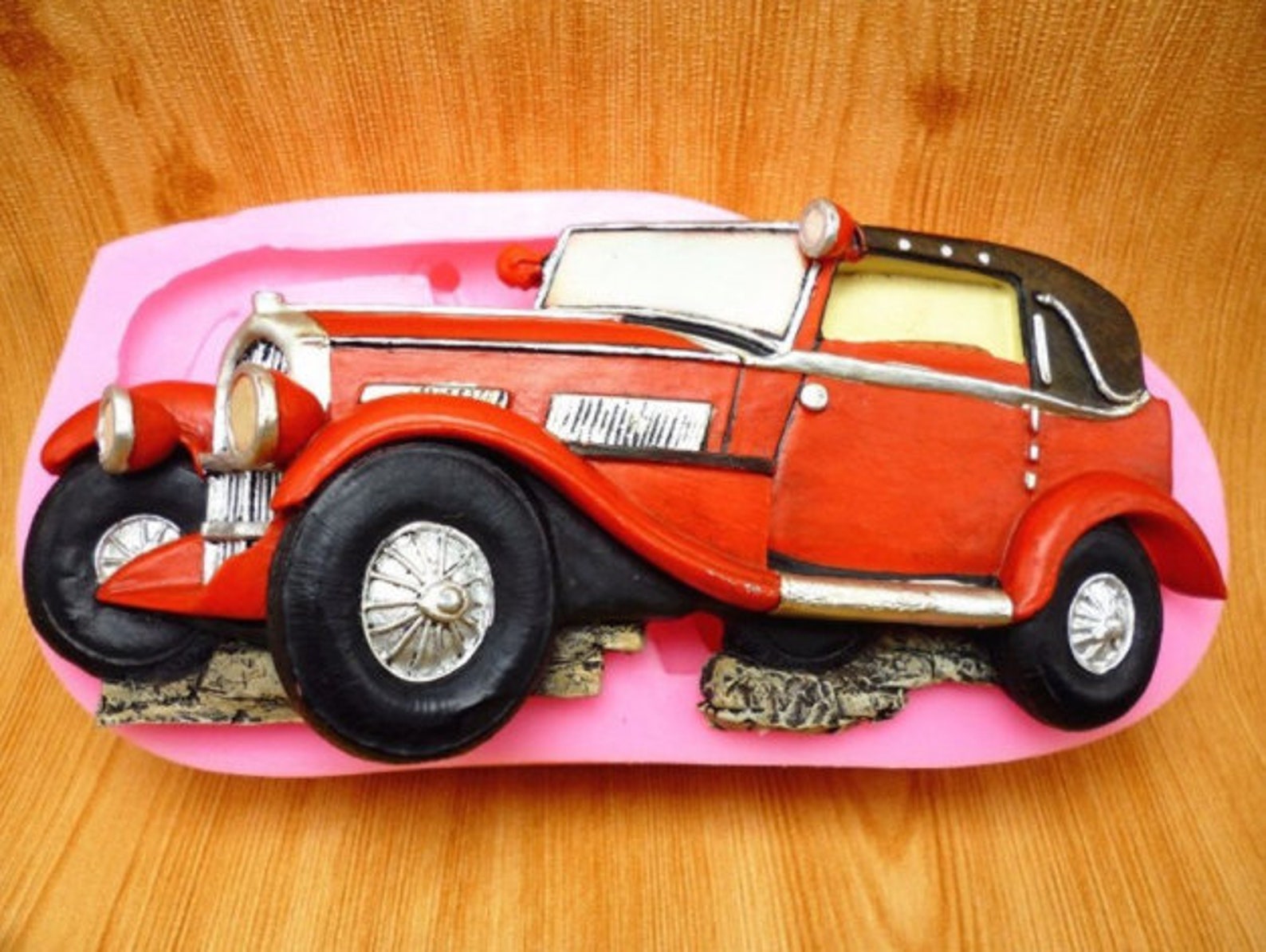 Car Cake Mold Vintage Wagon Retro Old Car Flexible Silicone Etsy