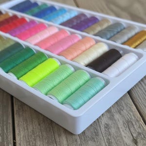 Sewing Machine Thread Set - 39 Pieces Thread Assortment - Fils Machine à Coudre - Nähgarn Sortiment - Embroidery Thread Kit - Multi Colors image 6