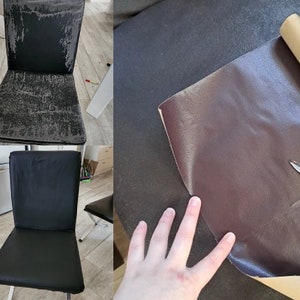 Tessuto in pelle autoadesivo, tessuto in pelle PU, tessuto spesso, fogli in pelle, tessuto fai da te, striscia di toppa per riparazione pelle 35 cm 50 cm 100 cm