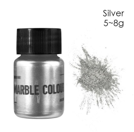 Silver Metallic Aluminum Powder Pigment Titanium Frost Pearl 25g |  Automotive Grade Pearlescent Paint Colorant | Epoxy Resin & Lacquer Dye |  UV