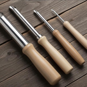Pottery Hole Punch - 4 Pcs Stainless Steel Circle Sculpting and Shaping Tools for Pottery, Ceramics, and Clay
