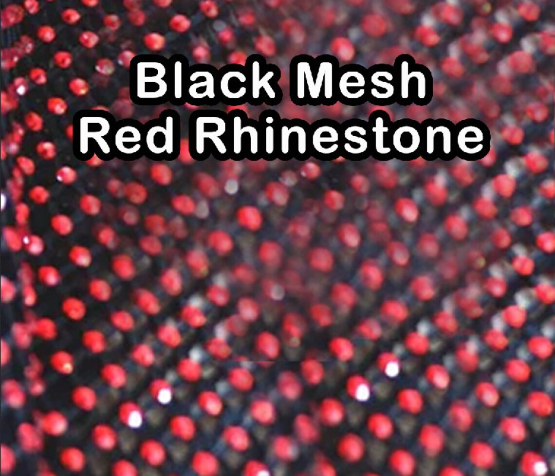 Rhinestone Mesh Fabric, Solid Color Mesh Fabric, Fabric by the Meter by ...