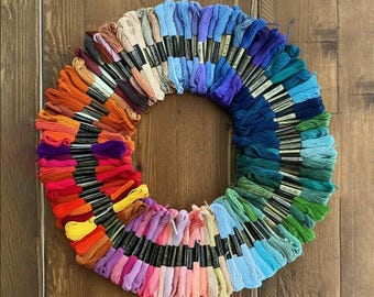 Assorted Colour Embroidery Thread Floss Skeins, Various Rainbow Colours, Embroidery Floss Thread For Embroidery Sewing And Crafts Braiding