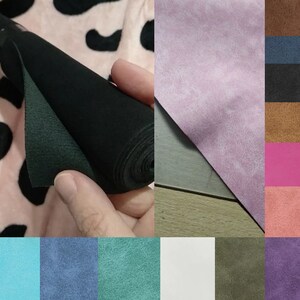 PU-Lederstoff – Reste von Polsterlederstücken – Bucheinband aus synthetischem Wildleder, Herstellung von Taschen, Geldbörsen, Schmuckherstellung