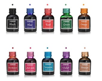 Fountain Pen Ink Refill 30 ml Bottle Of Ink For Calligraphy Pen Set Ink, Dip Pen ink, Glass Dip Pen Quill Pen Feather Pen Wooden Dip Ink