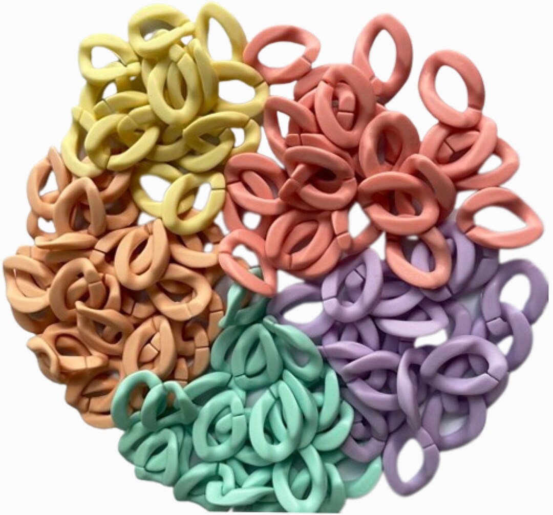 Acrylic Chain Links Color Open Link Chain Links Chunky Oval Links Chain