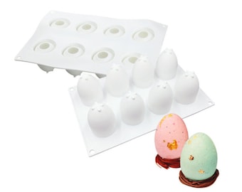 Clear S FITYLE Plastic Egg Shaped Candle Mold Soap Mould DIY Craft Making Handmade Gift Tool