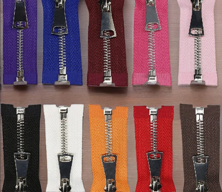 Coat Zipper - Jacket Zipper - Handbag Zippers - Cardigans Clothes Separating Zipper - Metal Zipper - Black White Red Blue Green Yellow Pink