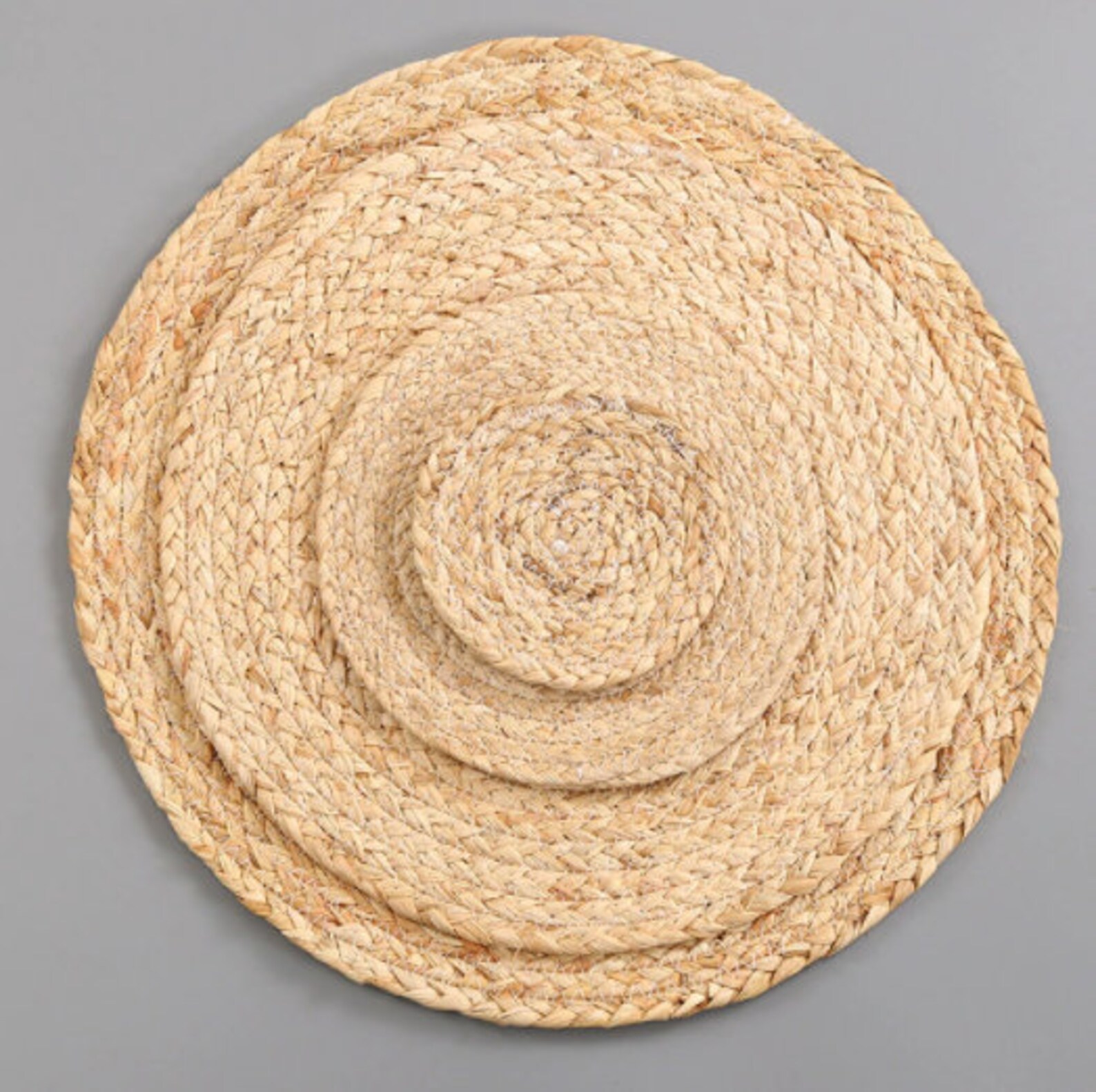 Round Woven Placemat Straw Table Mats Dining Mats Etsy