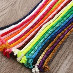 85 Meters Twisted Cord - 5 mm Braided Rope Soutache Trimming Edging Piping - Crafting Cord - Fiber Art Cotton DIY Rope - Cord Trim - Green