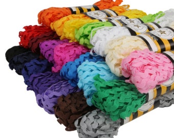 Rick Rack in 19 COLORS 1 Inch Polyester Sewing Trim by the Yard Wavy ...
