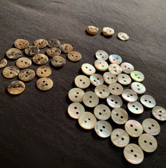 30/50pcs 11.5mm 4 Holes Brown Buttons Handmade Decorative Button for  Apparel DIY Sewing Accessories
