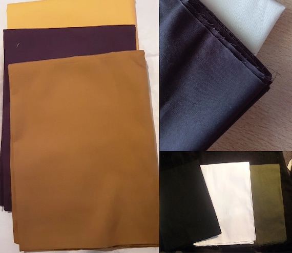 Cotton Fabric - Solid Cotton Fabric for Clothing Dress Skirt Needlework and Craft Fabric Fabric by the Half Yard Meter, Garments Material