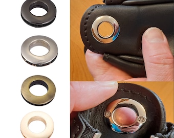 Occhiello per occhiello - Occhiello avvitato in metallo Avvitare occhielli per borsa Maniglia ad anello Anelli connettori - Creazione di borse Fornitura di borse artigianali in pelle