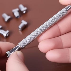 37 Pcs Number Letter Stamp Punch Set Leather Craft Imprinted Metal Steel Punch Tools 26 Letters Alphabet & 10 Numbers Leatherworking image 4