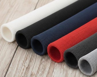 Tubular Rib Cuffing for Sweatshirts, Hoodies and T-shirts, Pajama Ribbing, Rib Knit Trim Cuff Cuffing Fabric, Garment Cuffs for Sleeve