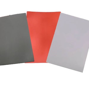 Feuille de tampons laser au format A4 2,3 mm Gris foncé Gris clair Rouge