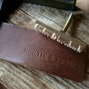 Custom Leather Stamp - Personalized Leather Stamp - Brass Iron Branding Stamp Iron Custom Logo Debossed Stamp - Wood Stamp - Carving