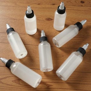 Botella aplicadora de pintura - Botella flexible - Herramientas de pintura - Botella con punta de aguja - Consejos para tatuajes artísticos