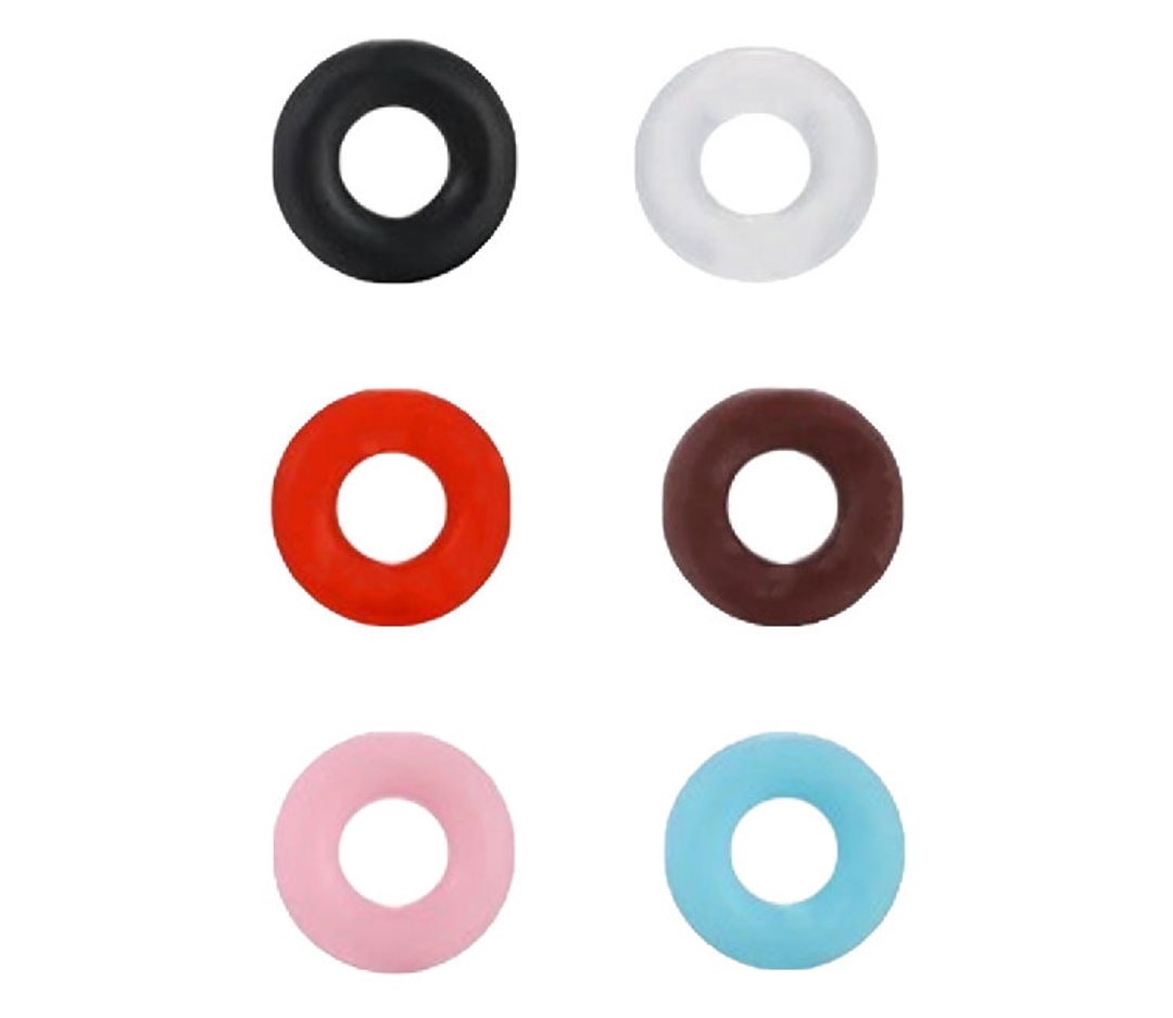 Rubber O-rings - Rubber Jump Rings - Elastic Silicone Rings for Beads ...