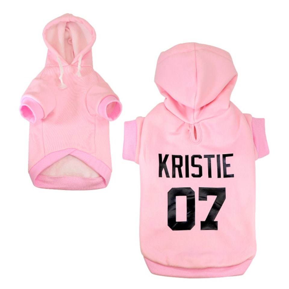 Custom Personalised Dog Puppy Pet Hoodie Clothes