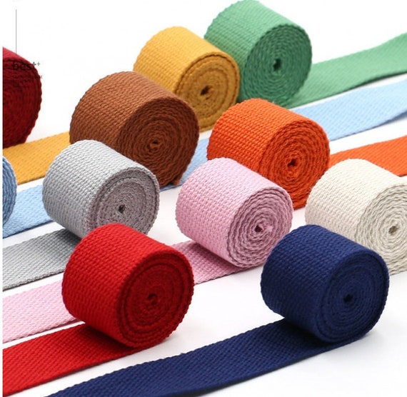 45 Meters Lightweight Polyester Cotton Webbing Dog Collar Material