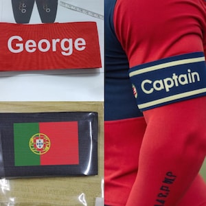 5 Custom Printed Armband Personalised Captain Football Sports Safety Reflective Event Personalized Safety Visibility Band High Viz High Vis