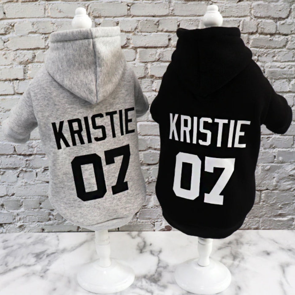 Custom Personalised Dog Puppy Pet Hoodie Clothes