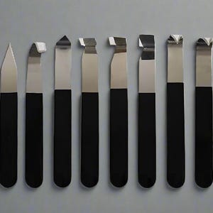 8 Pcs Stainless Steel Chattering Tool Set for Pottery, Clay, Ceramics, Sculpting and Shaping, Stainless Steel Carving, Fettling Trimming