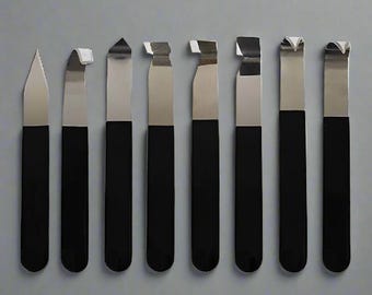 8 Pcs Stainless Steel Chattering Tool Set for Pottery, Clay, Ceramics, Sculpting and Shaping, Stainless Steel Carving, Fettling Trimming
