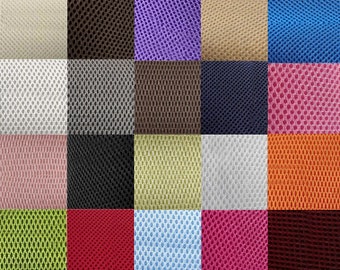 3 Layer Mesh Fabric, Solid Color 3D Mesh Fabric, Fabric by the Yard Meter, Fabric for Furniture, Backback, Totes, Wallets, Chairs, Net