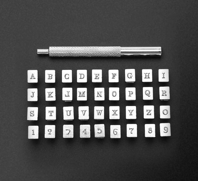 37 Pcs Number Letter Stamp Punch Set Leather Craft Imprinted Etsy Australia