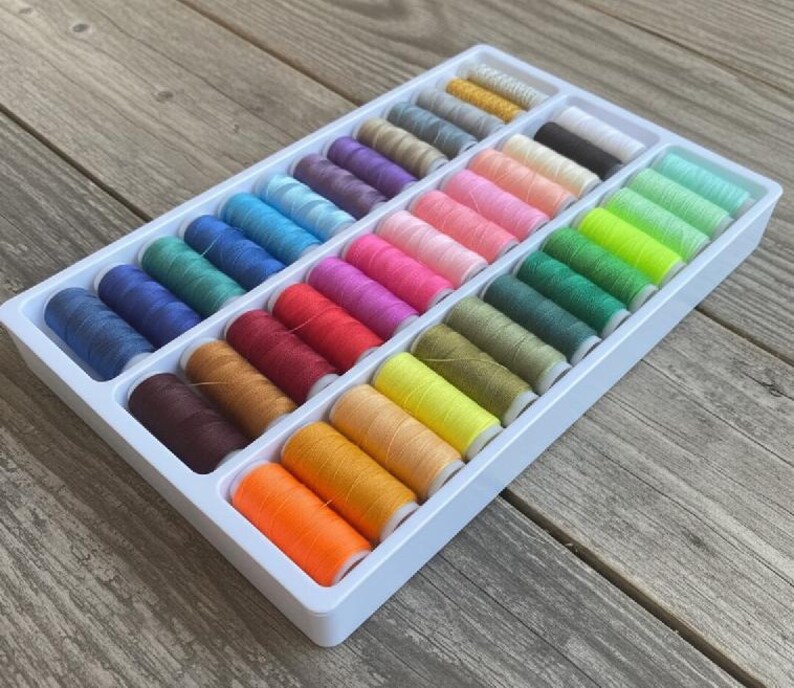 Sewing Machine Thread Set - 39 Pieces Thread Assortment - Fils Machine à Coudre - Nähgarn Sortiment - Embroidery Thread Kit - Multi Colors image 2