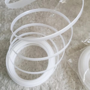 Plastic Boning 10 Yards - Corset Boning - Flat Plastic Boning - Bustier Boning - Uncovered Clear Plastic - For Dresses Sewing Tools Notion